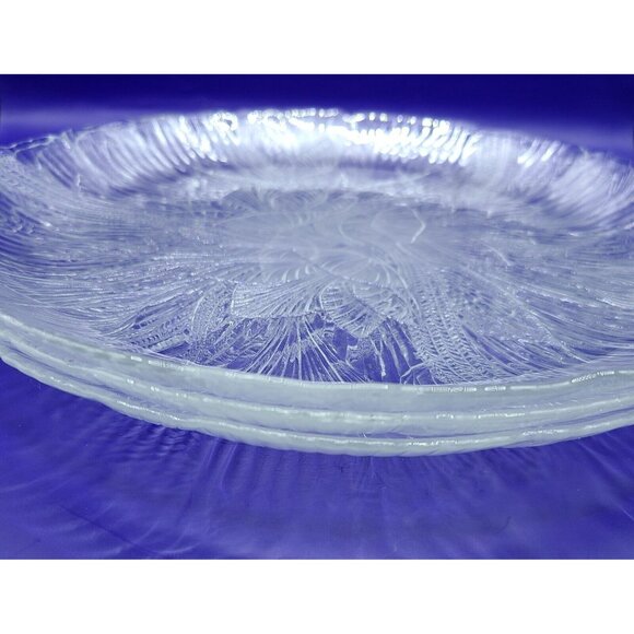 Arcoroc Canterbury Crocus Dinner Plate Cake Serve Ware Set Of 3 Measures 10.75 - Picture 8 of 10